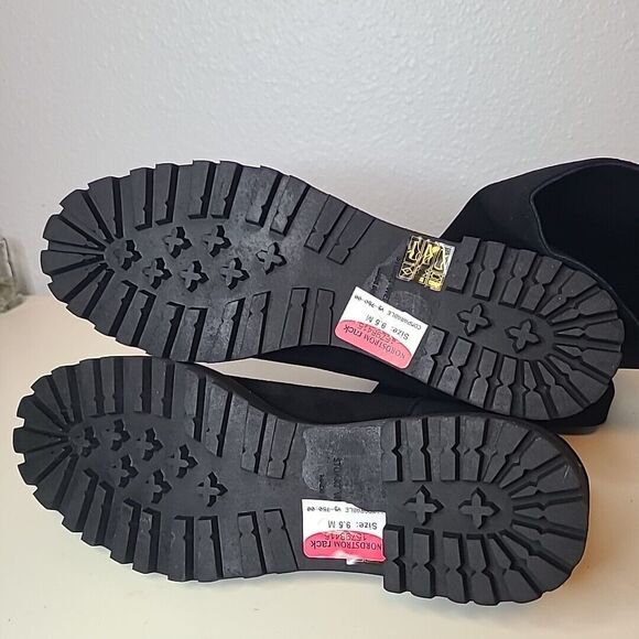 STUART WEITZMAN boots Lift Knee black suede Pull-on 5050 Stretch sz 9.5 new - Picture 11 of 11